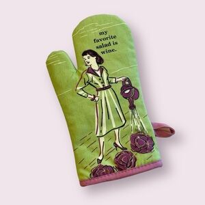 5 for $15 Green & Purple Wine-Lover Oven Mitt Blue Q Humor Hot Pad Funny Gift